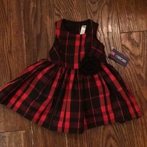 New with tags-red & black holiday dress